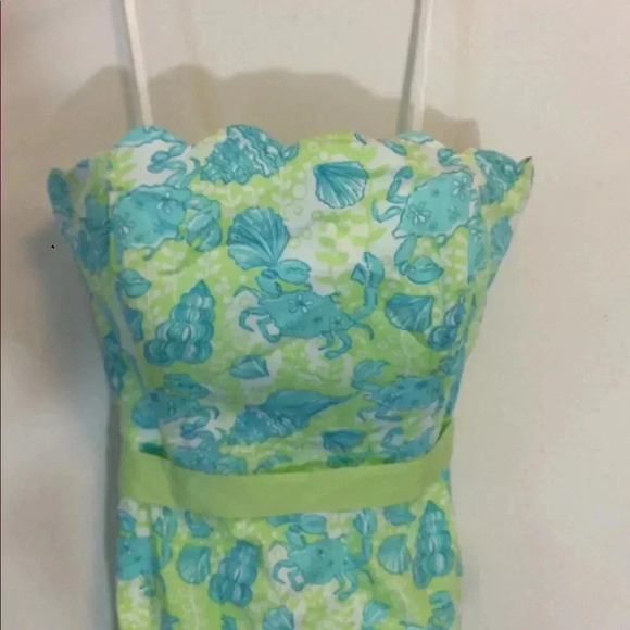 Lilly Pulitzer Strapless Crab Seashell Dress - Picture 6 of 6